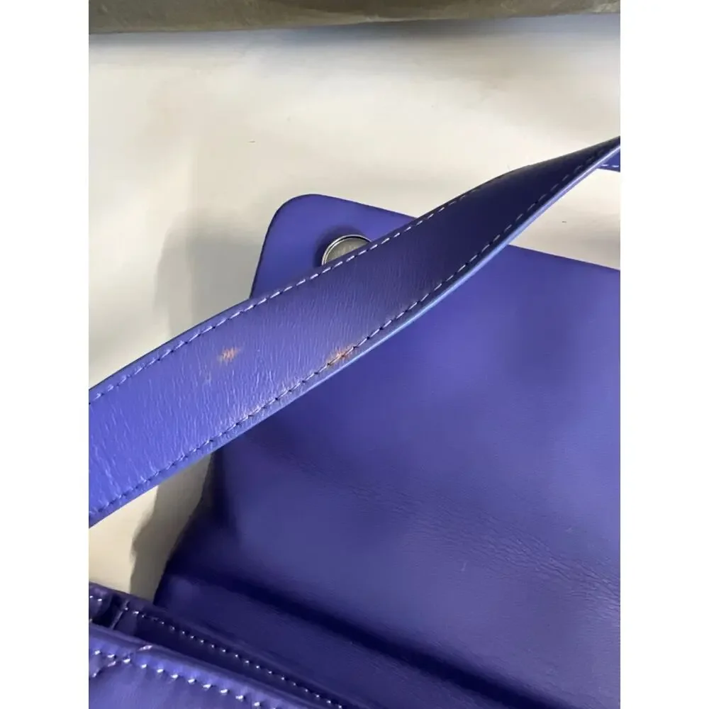 KURT GEIGER LONDON MEDIUM LILAC KENSINGTON SOFT SHOULDER BAG